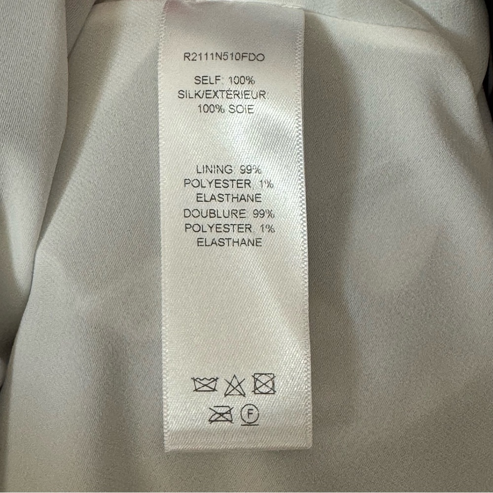 NWT CAROLINA HERRERA Polka Dot Silk Organza Puff Sleeve Dress Black White Size 8 - Picture 10 of 16